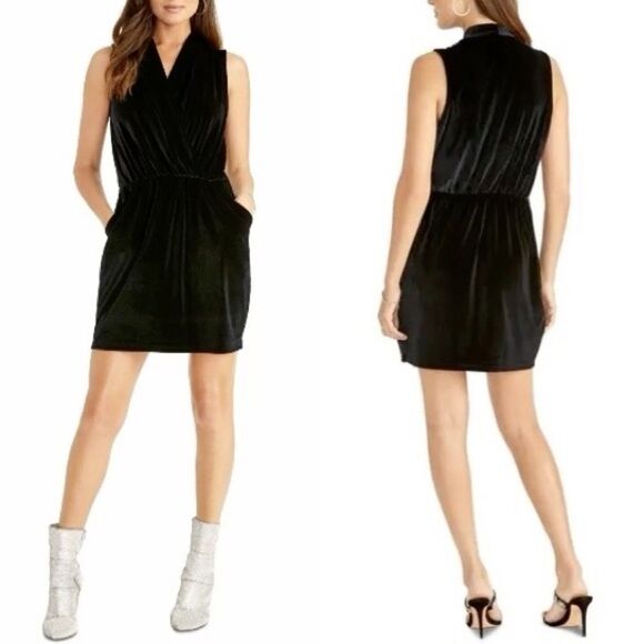 RACHEL Rachel Roy V-Neck velvet Dress - Picture 1 of 7